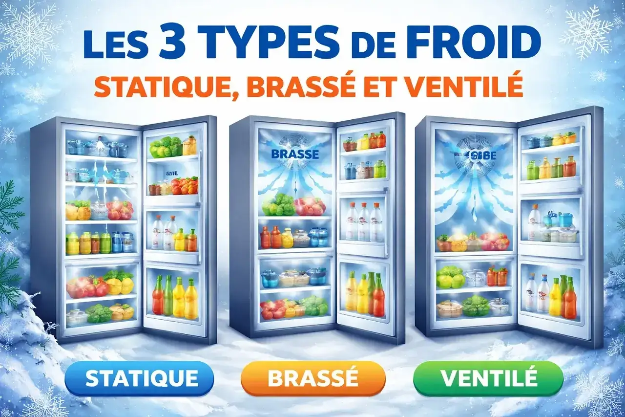 Froid ventilé du réfrigérateur, avantages et limites